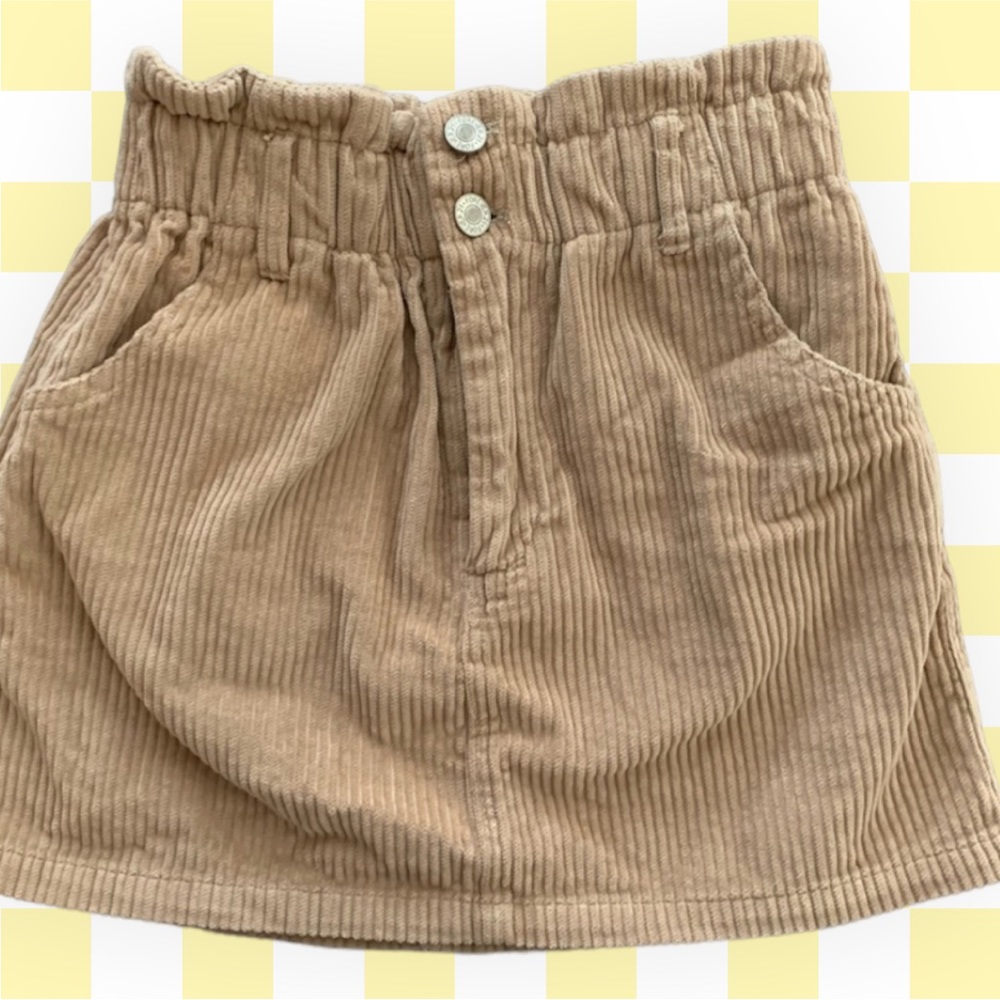 Forever 21 Corduroy Skirt Stretch Waist Small